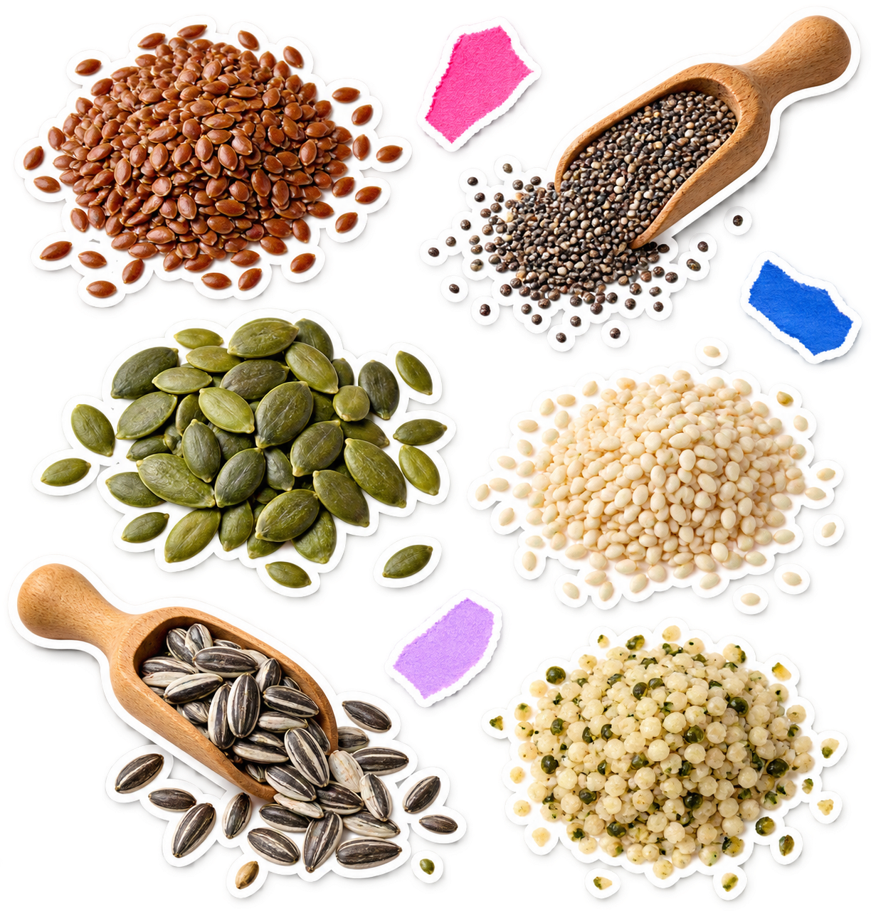 Oseedy seed blend illustration